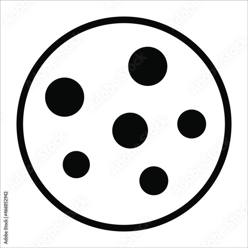 cookies vector black filled outline icon. Modern thin line symbols. Collection of traditional elements.