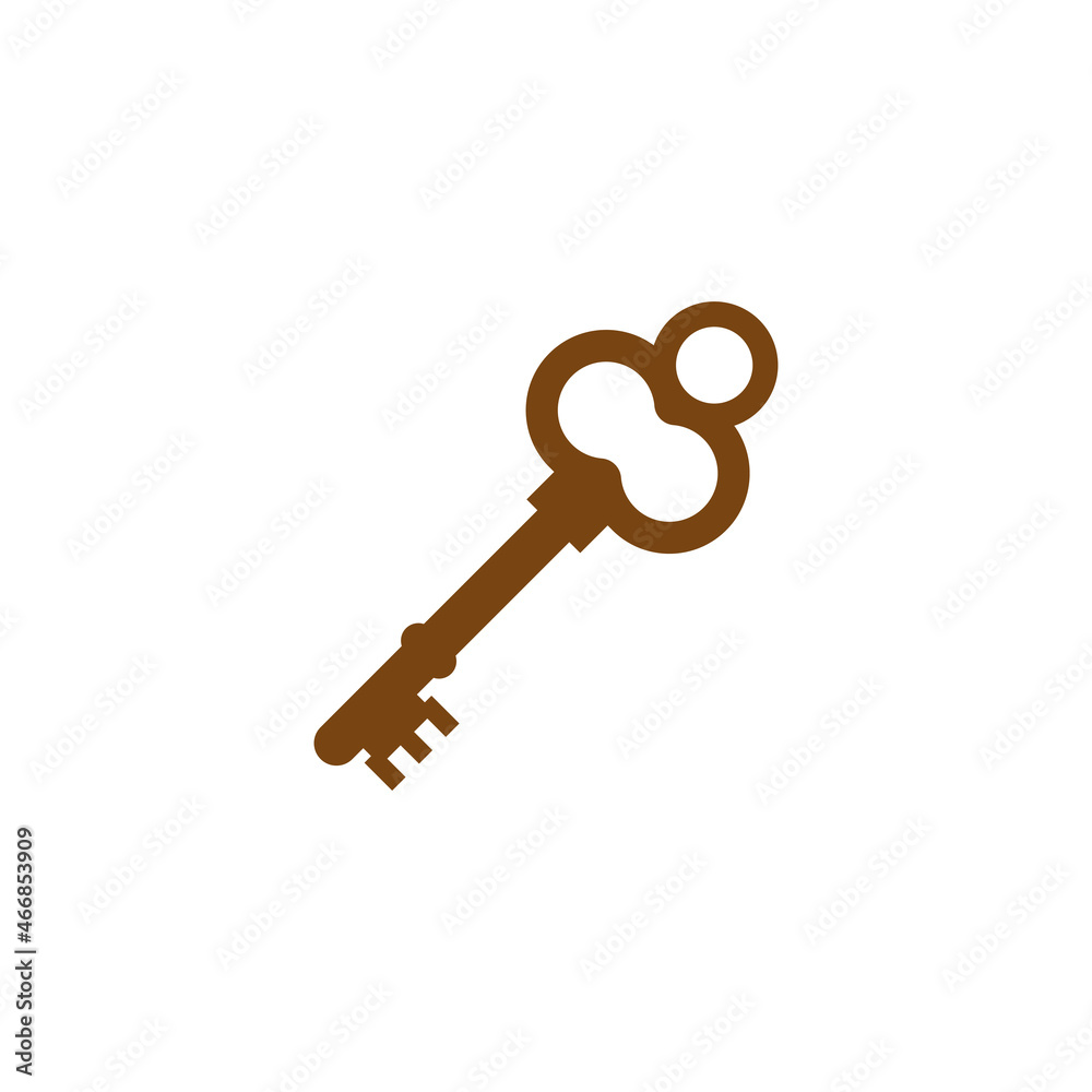 Key icon design template vector isolated illustration Key icon design template vector isolated illustration