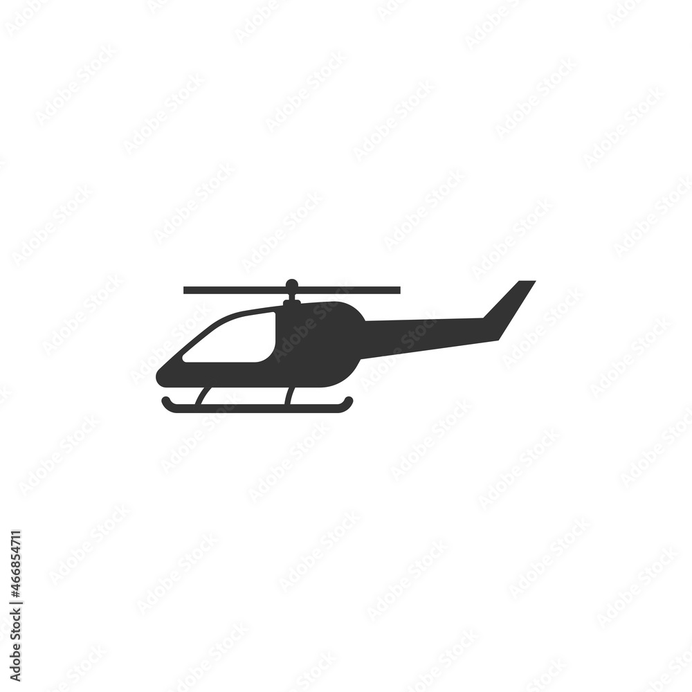 Helicopter icon design template vector isolated illustration Helicopter icon design template vector isolated illustration