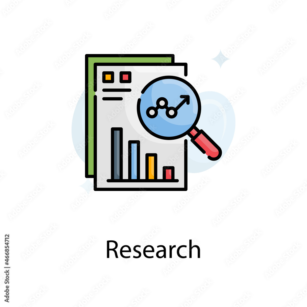 Research vector fill outline Icon Design illustration. Web Analytics Symbol on White background EPS 10 File Research vector fill outline Icon Design illustration. Web Analytics Symbol on White background EPS 10 File