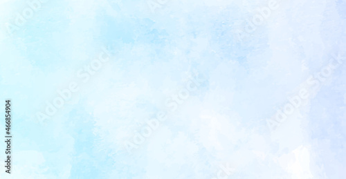 abstract blue sky cloud watercolor with watercolor splashes with space for your text.stylist decorative watercolor background used as wallpaper,cover,card,decoration and design.