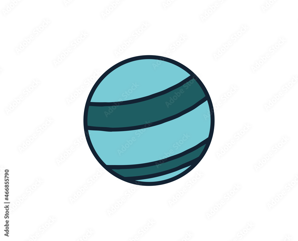 Planet line icon. High quality outline symbol for web design or mobile app. Thin line sign for design logo. Color outline pictogram on white background Planet line icon. High quality outline symbol for web design or mobile app. Thin line sign for design logo. Color outline pictogram on white background