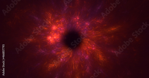 3D rendering abstract colorful fractal light background