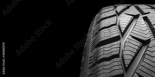  black isolation rubber tire, on the black backgrounds