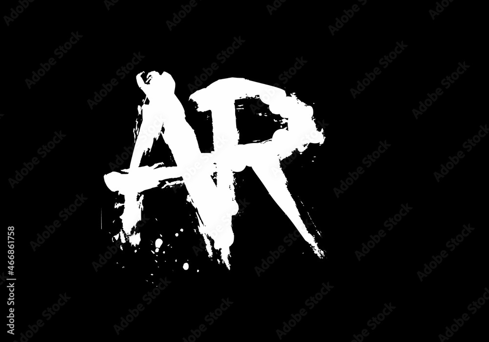 Unique shape of AR initial letter Unique shape of AR initial letter