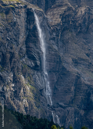 Waterfall in Gavarnie  Circus in French Pyrenees