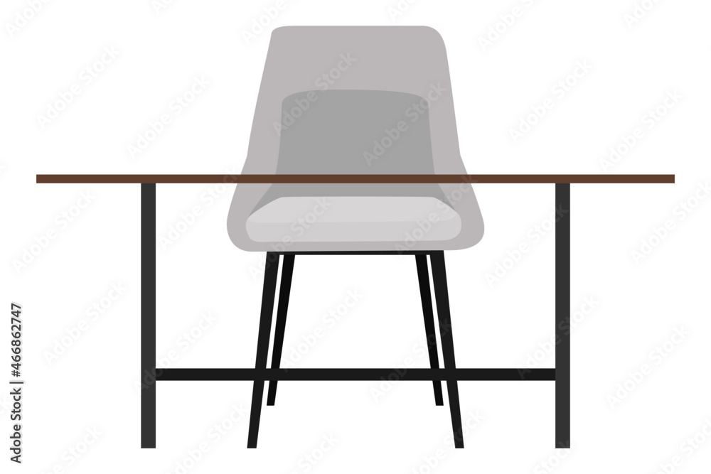 Desk with modern chair and table with beautiful design Desk with modern chair and table with beautiful design