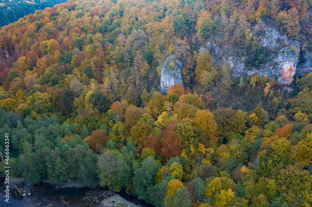 Aerial view of Suncuius, Bihor, Romania