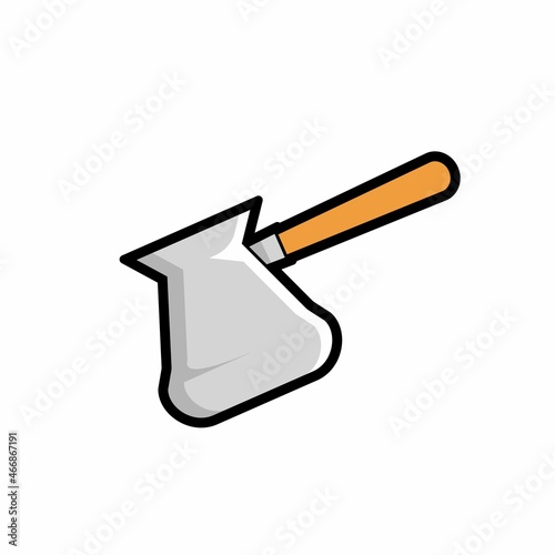 Turkey Coffee Pot Vector Illustration On White Background