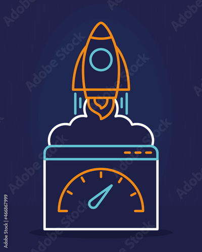 internet speed illustration
