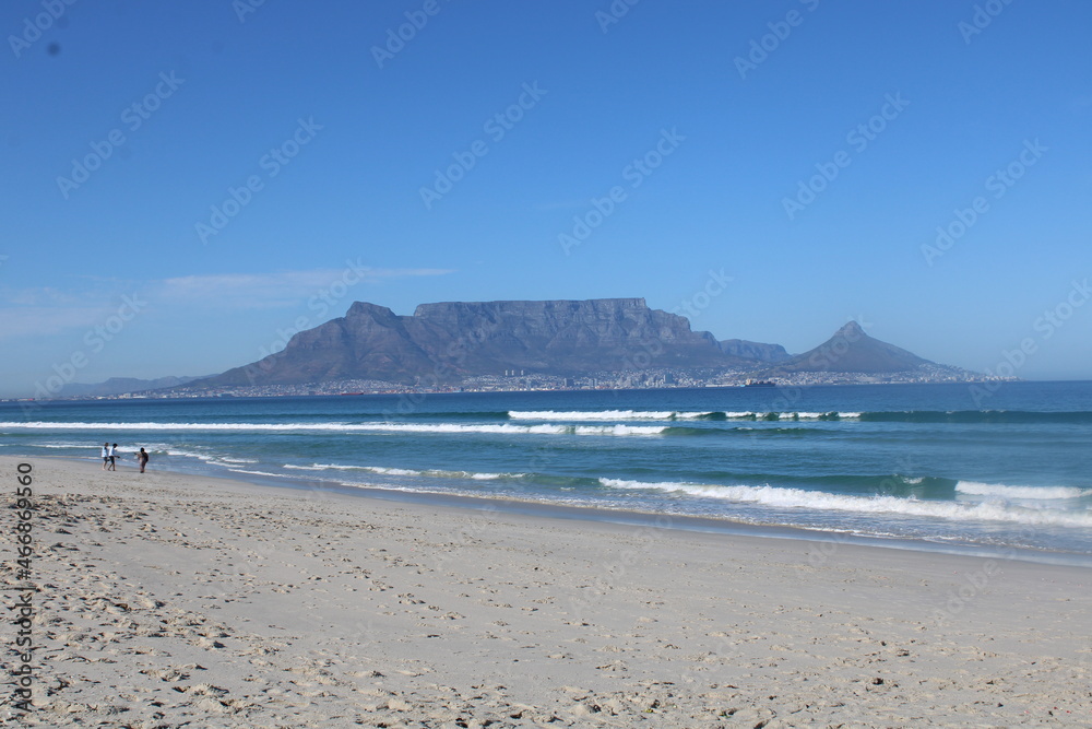 Table Mountain and beach in Cape Town Table Mountain and beach in Cape Town