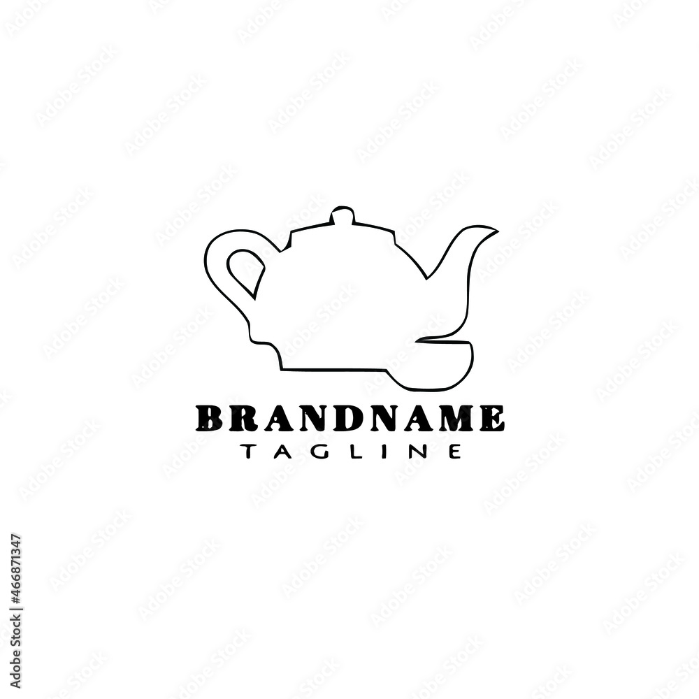 teapot logo icon template vector illustration teapot logo icon template vector illustration