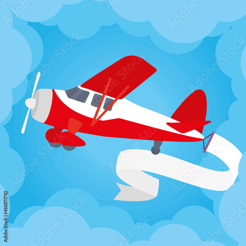 plane pulling a banner