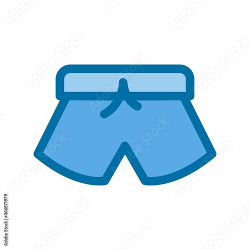 Trouser Filled Blue Vector Icon Design