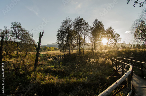 Fototapeta Naklejka Na Ścianę i Meble -  Zachód słońca - Bieszczady 