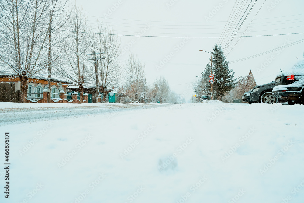 early winter in siberia