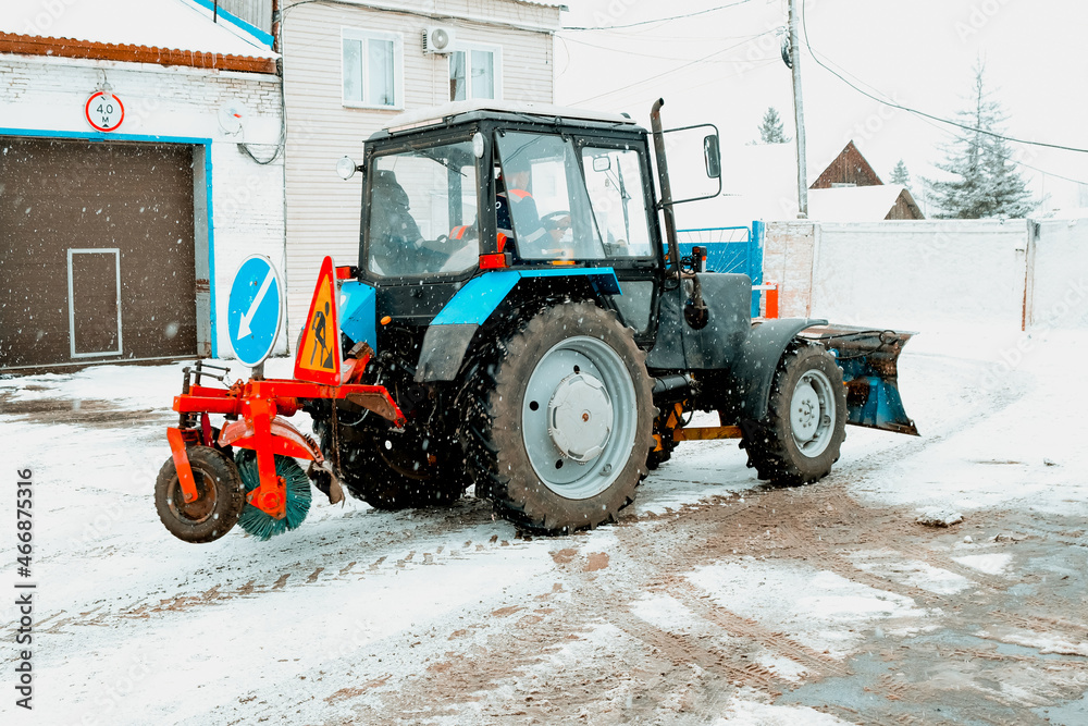 snow plowing equipment in the syberia, Russia snow plowing equipment in the syberia, Russia