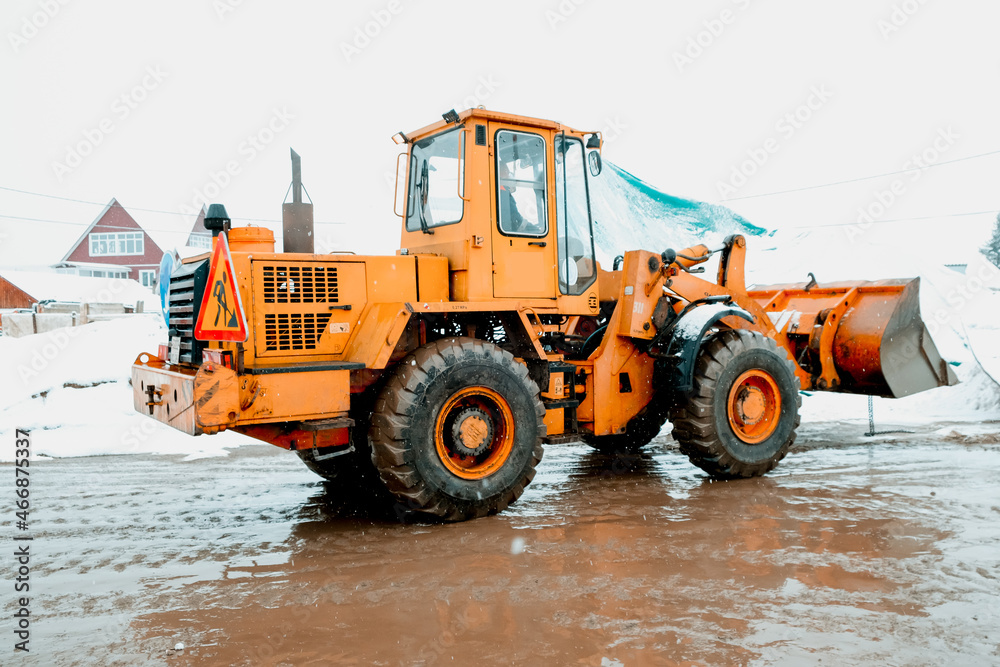 snow plowing equipment in the syberia, Russia snow plowing equipment in the syberia, Russia