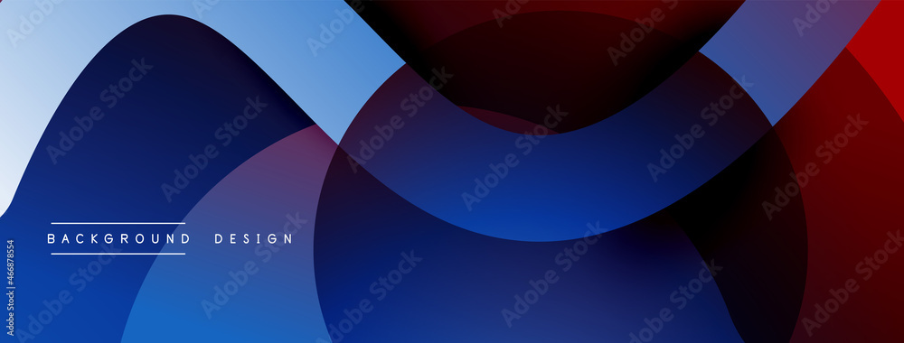 Abstract overlapping lines and circles geometric background with gradient colors Abstract overlapping lines and circles geometric background with gradient colors