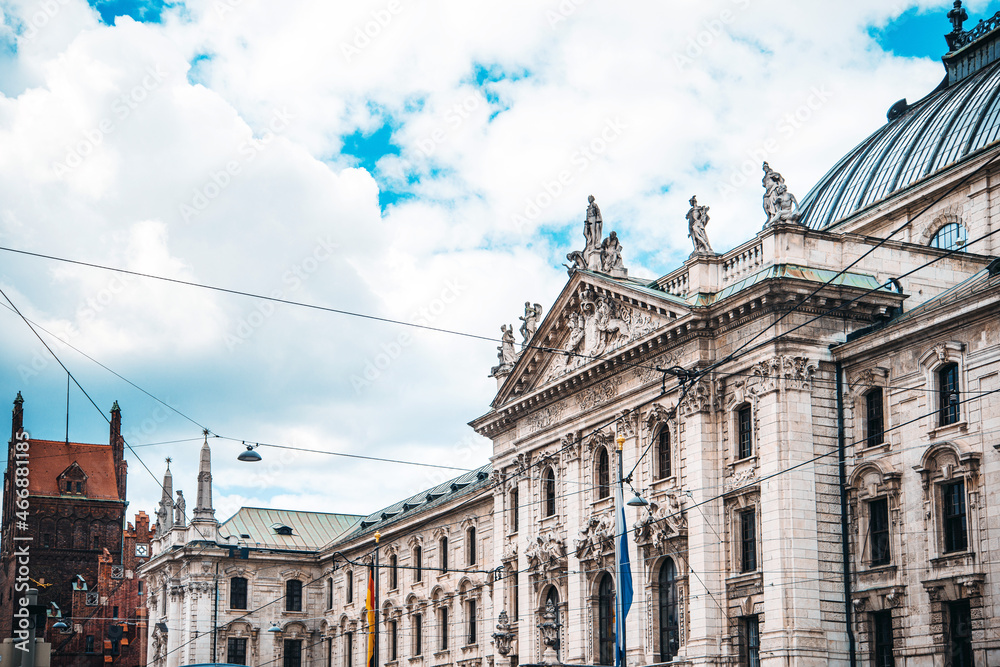 Obraz premium Street view of downtown Munich, Germany.