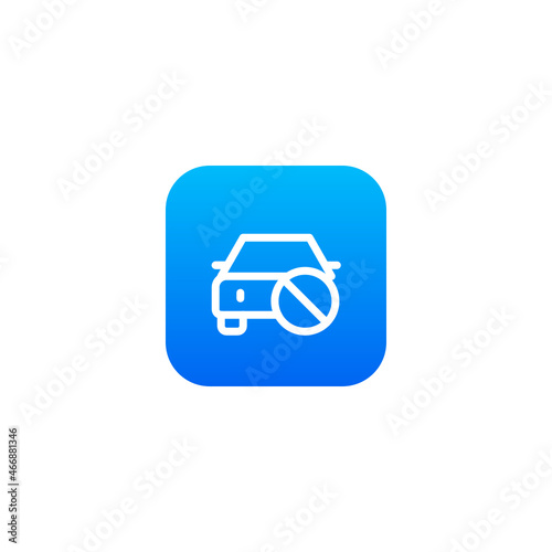 Car Disabled- Pictograph | Line Icon