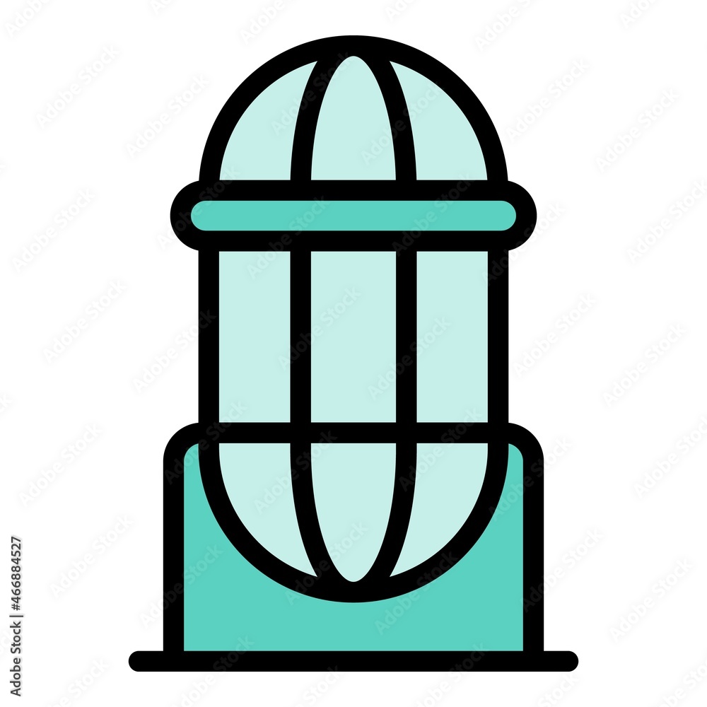 Fertilizer reservoir icon. Outline fertilizer reservoir vector icon color flat isolated Fertilizer reservoir icon. Outline fertilizer reservoir vector icon color flat isolated