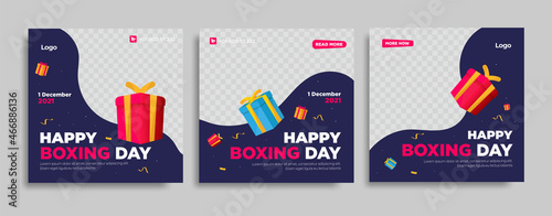 Canvas-taulu Boxing day sale cocial media post collection.