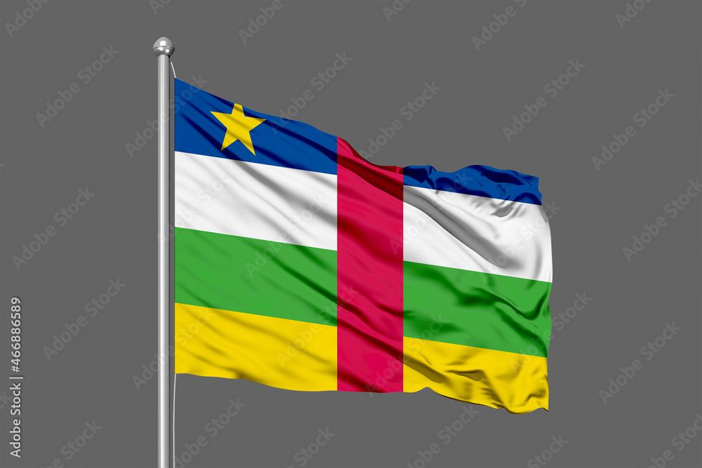 Central African Republic Flying Flag Central African Republic Flying Flag