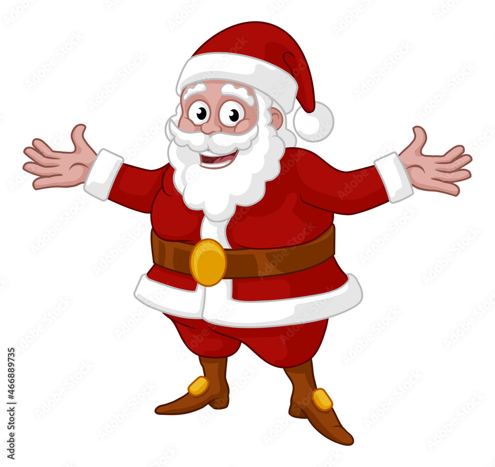 Santa Claus Christmas Cartoon Mascot Santa Claus Christmas Cartoon Mascot