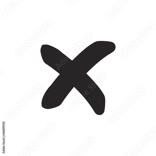  X icon vector illustration design