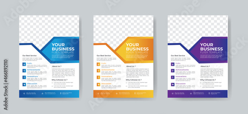 Business flyer template vector design, flyer template