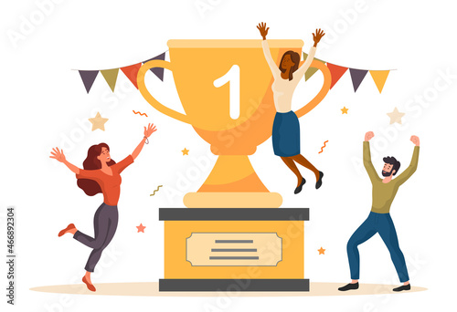 Team celebrating success