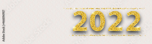 Long Noble Banner Ornaments 2022 Gold