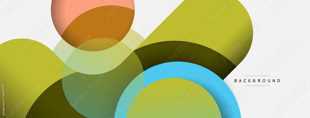 Circle and round shapes abstract background. Vector illustration for wallpaper banner background or landing page Circle and round shapes abstract background. Vector illustration for wallpaper banner background or landing page