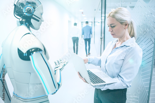 Businesswoman Humanoid Robot