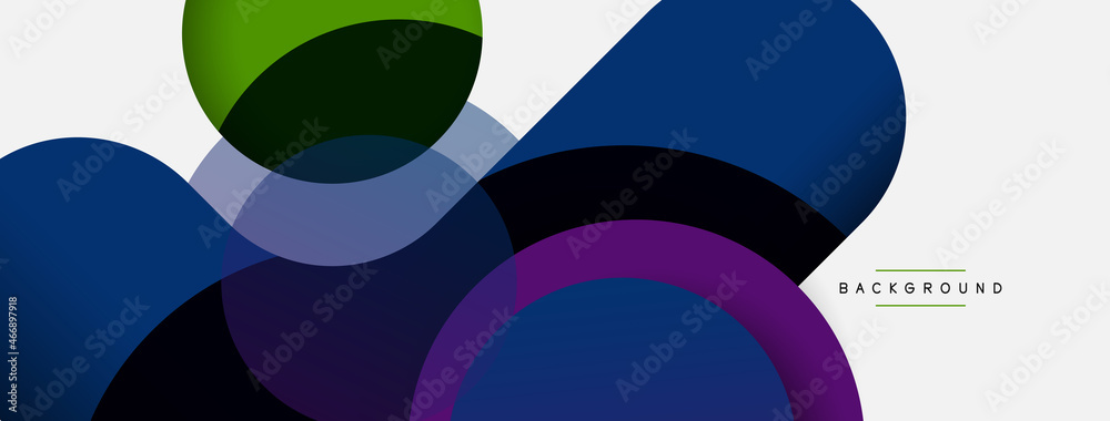 Vector round shapes circles minimal geometric background. Vector illustration for wallpaper banner background or landing page Vector round shapes circles minimal geometric background. Vector illustration for wallpaper banner background or landing page