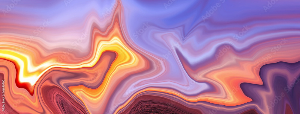 High Resolution Colorful fluid painting with marbling texture, liquid background. 3D Rendering.