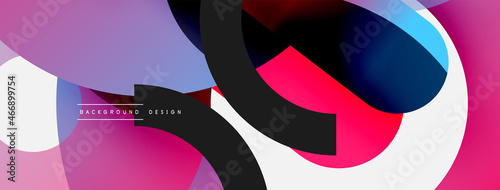 Circle abstract background. Vector illustration for wallpaper banner background card or landing page