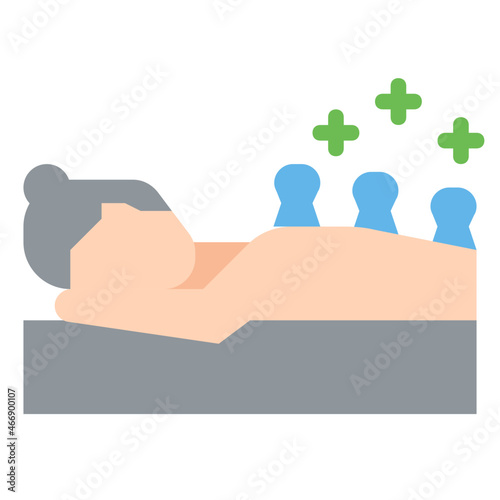 cupping flat icon