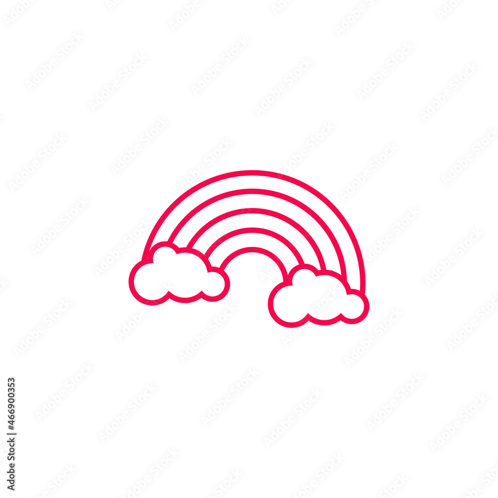 rainbow icon design template vector rainbow icon design template vector