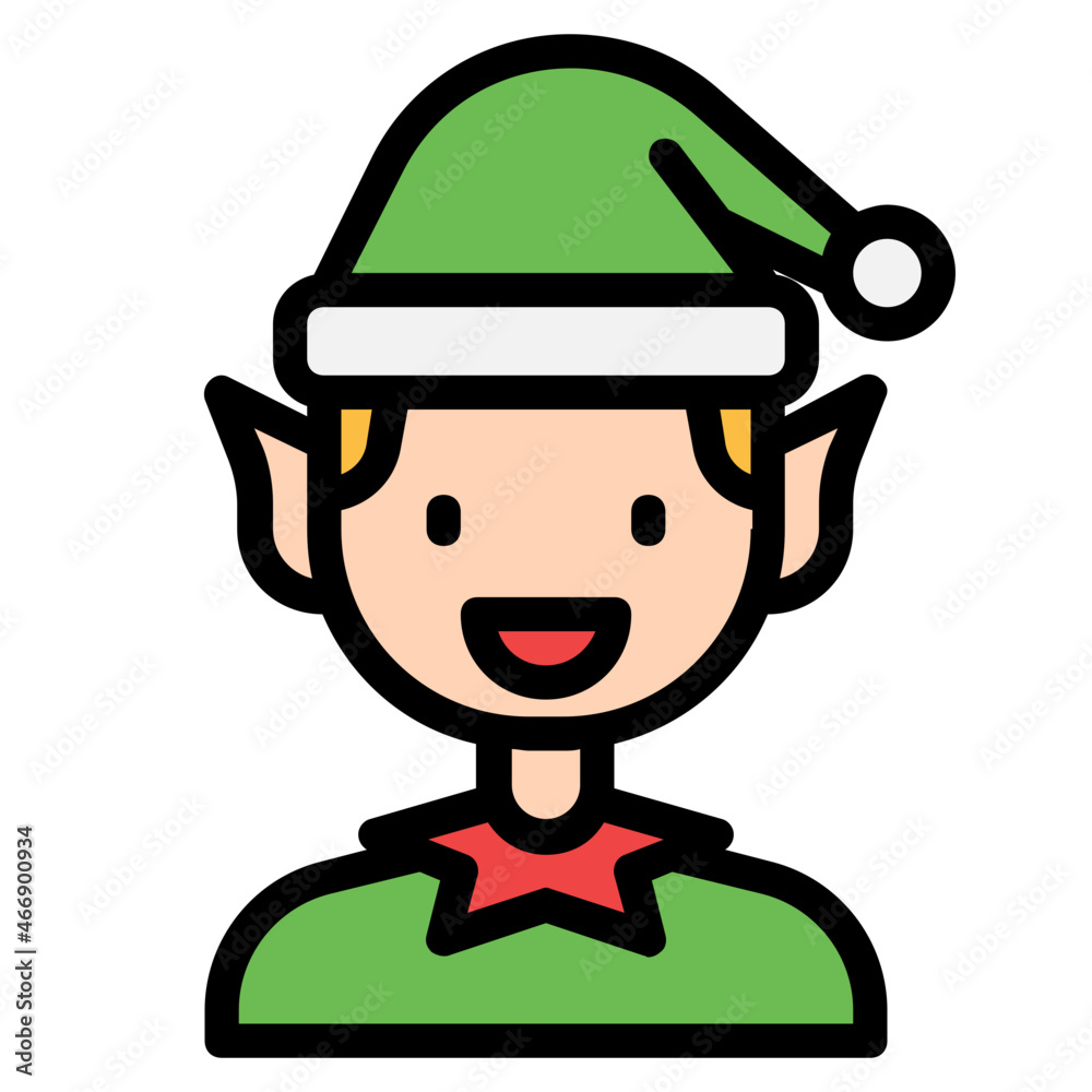 elf Color line icon elf Color line icon