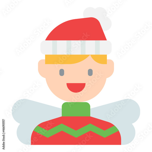 angel flat icon