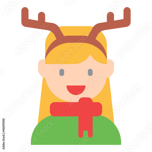 reindeer flat icon