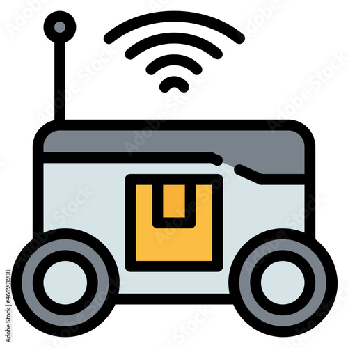 robot Color line icon