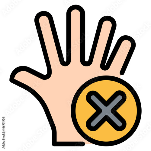 no touch Color line icon