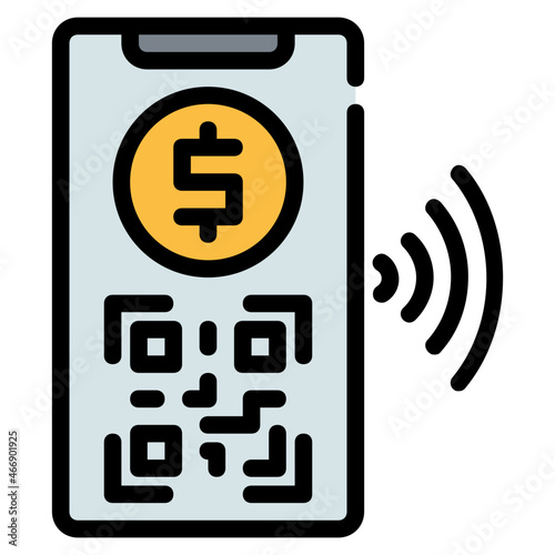 qr code Color line icon