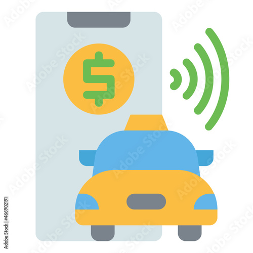 online payment flat icon