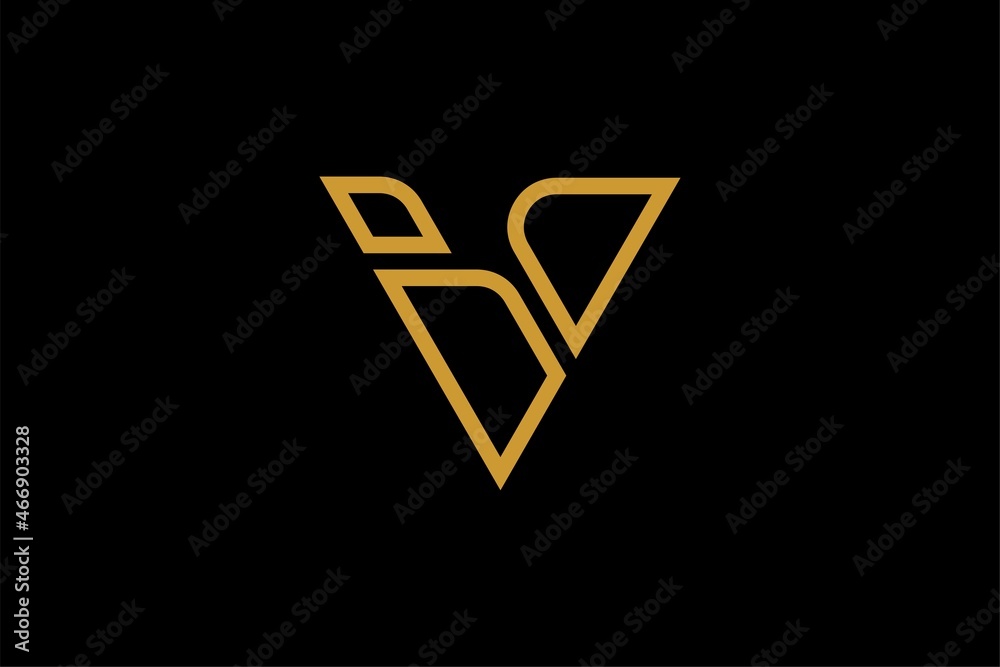 V letter logo design vector. Monogram V outline logo symbol. V letter logo design vector. Monogram V outline logo symbol.