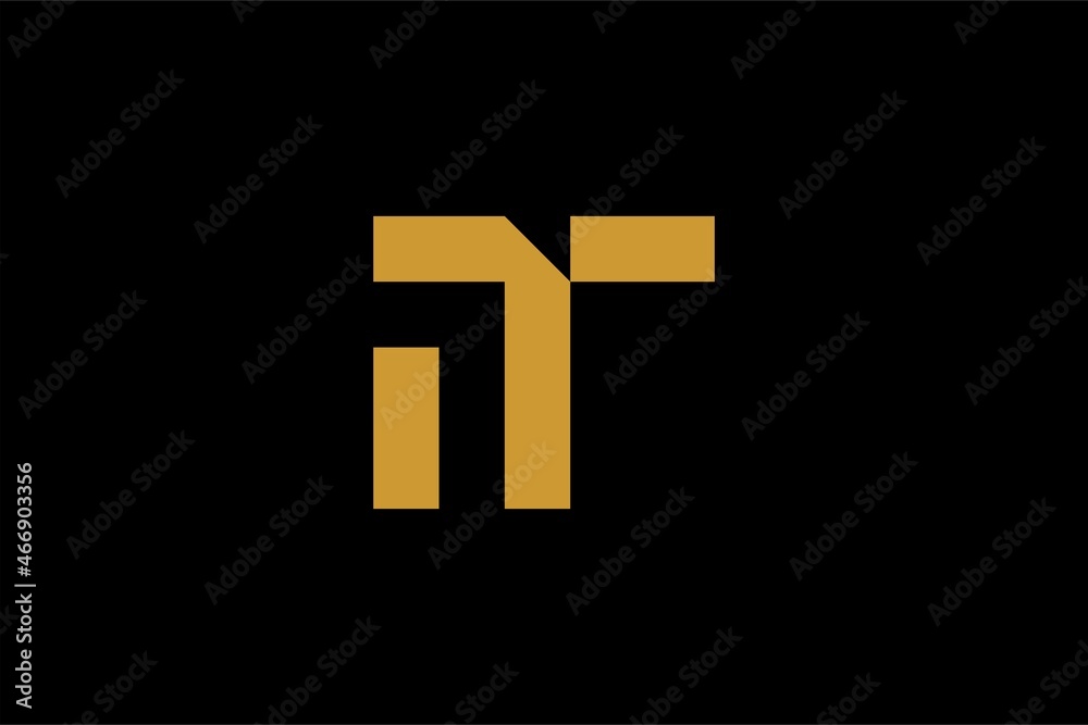 Letter IT logo design vector. TI monogram logo symbol. Letter IT logo design vector. TI monogram logo symbol.