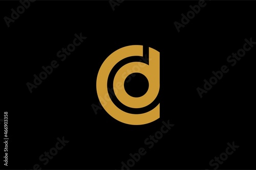 Letter CD logo design vector. CD monogram logo symbol.